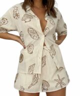 By Frankie Shells Bei/Tan Ss Shirt