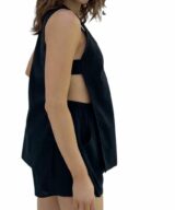 By Frankie Itzel Black Split Vest