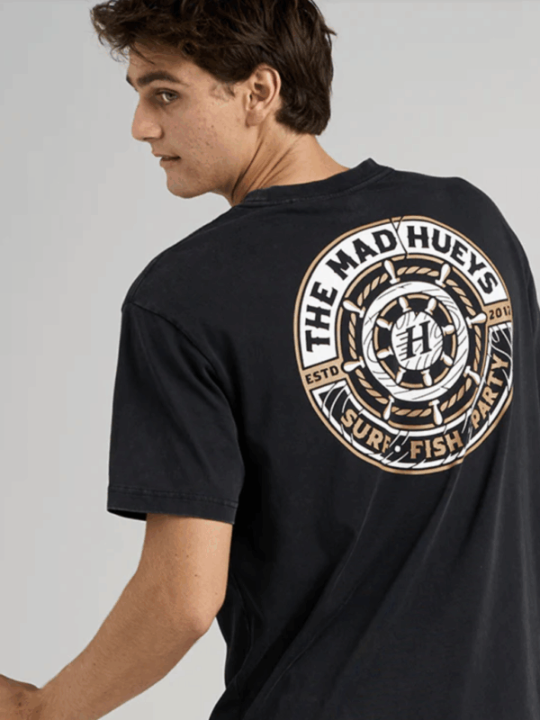Mad Hueys Hueys Ship Wheel Ss Tee