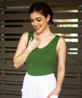 Fria Silver Wishes Molly v Neck Singlet