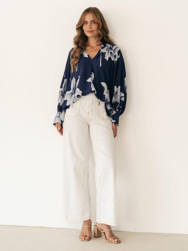 Label of Love Midnight Lily Ls Top