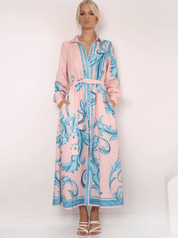Mia Milani Zanya Ls Maxi Dress