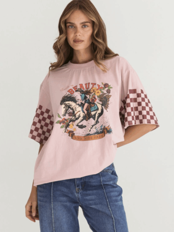 Paper Heart Wild West Pink Tee