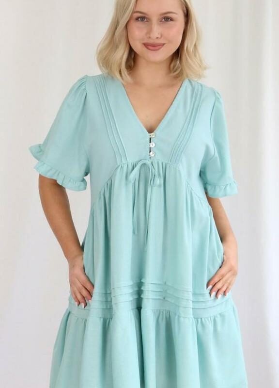 Shareen Kiana Ss Mini Dress