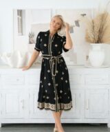 Rish the Collection Deborah Emb Ss Midi Dress