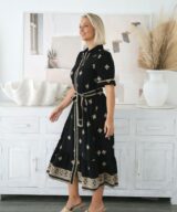 Rish the Collection Deborah Emb Ss Midi Dress