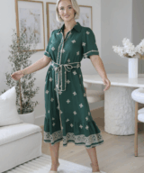 Rish the Collection Deborah Emb Ss Midi Dress