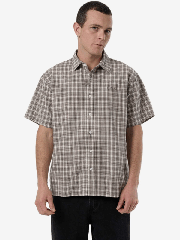 Thrills Adorned Check Ss Shirt