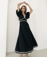Ebby & i Clarissa Ss Midi Dress