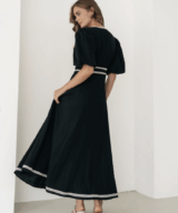 Ebby & i Clarissa Ss Midi Dress