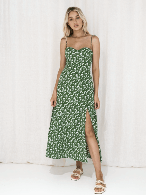 Wits the Label Baylee Tie Shoulder Maxi