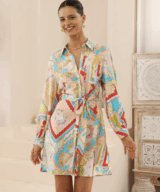 Iris Maxi Pearl Ls Mini Dress