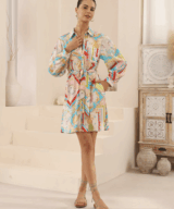 Iris Maxi Pearl Ls Mini Dress