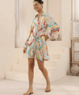 Iris Maxi Pearl Ls Mini Dress