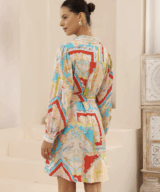 Iris Maxi Pearl Ls Mini Dress