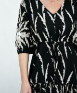 Willow Tree Fine Leaf Ss Mini Dress