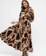 Label of Love Calypso Ss Midi Dress