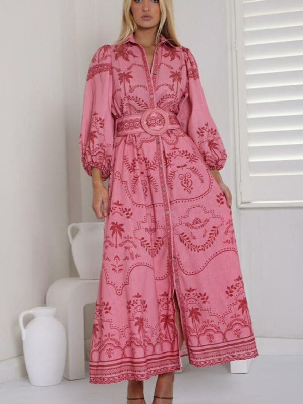 White Sandstorm Xander Ii Ls Maxi Dress