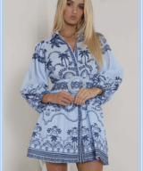 White Sandstorm Xander Ii Ls Mini Dress