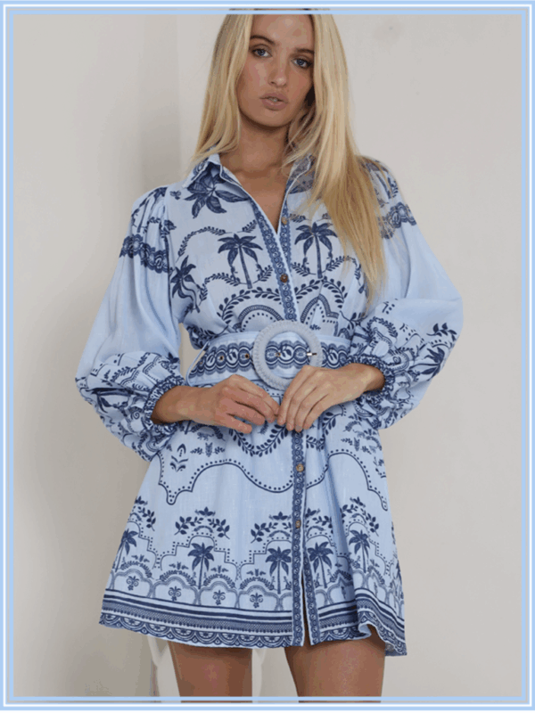White Sandstorm Xander Ii Ls Mini Dress