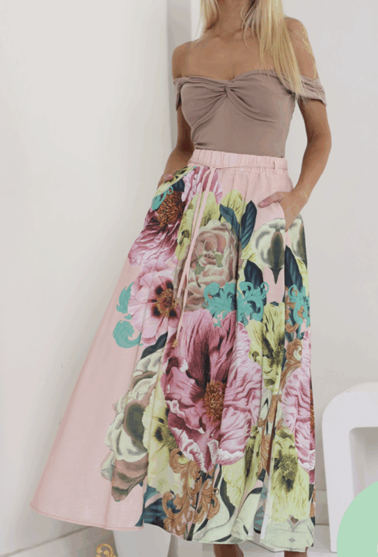 White Sandstorm Del Sol Maxi Skirt
