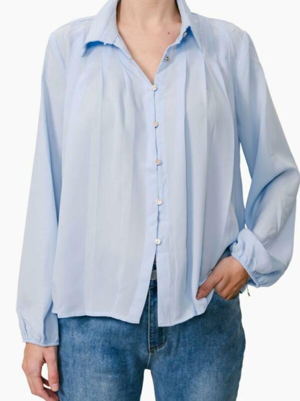 Sunnygirl Elliot Ls Pleat Blouse