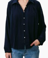 Sunnygirl Elliot Ls Pleat Blouse