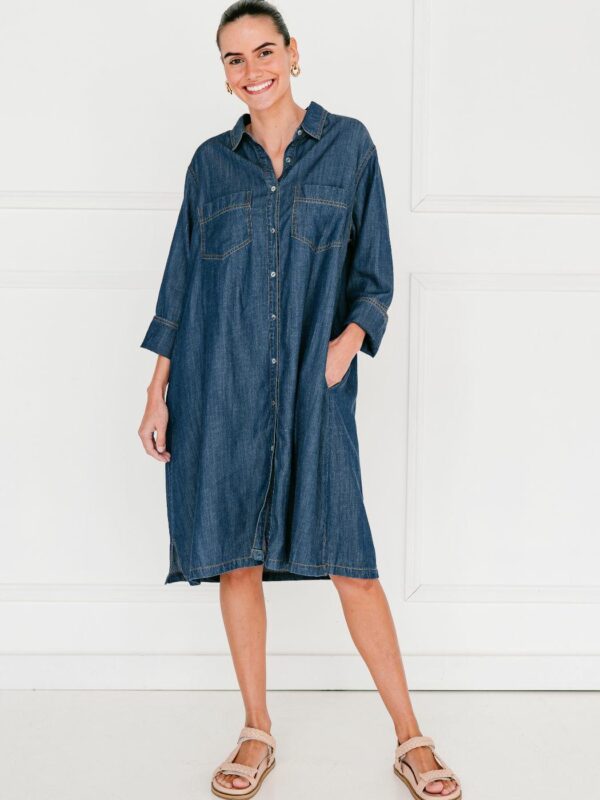 Soul Sparrow Denise Ls Denim Dress