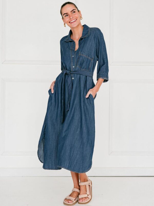 Soul Sparrow Denise Belted Denim Dress
