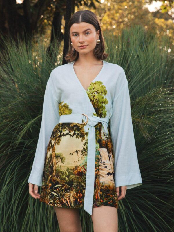 White Closet Woodlands Mini Dress