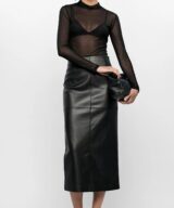 Staple the Label Kaia Spot Mesh Top