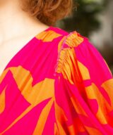 Fria Silver Wishes Geometric Panel Dress