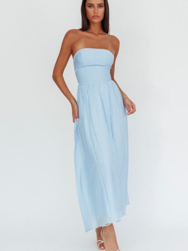 Here Comes the Sun Arleth Strapless Maxi Drs