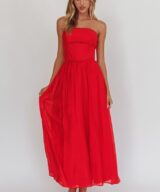 Here Comes the Sun Arleth Strapless Maxi Drs