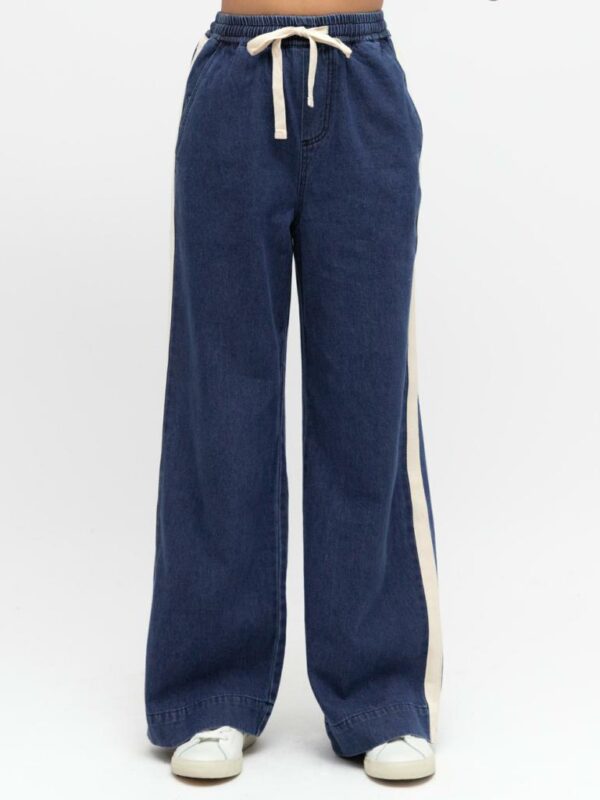 Label of Love Luna Stripe Denim Pant