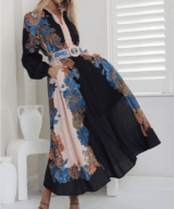 White Sandstorm Chaetau Noir Maxi Dress