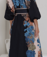White Sandstorm Chaetau Noir Maxi Dress