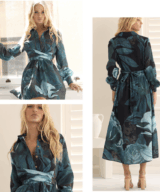 White Sandstorm Donatell L/S Maxi Dress