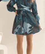 White Sandstorm Donatella Mini L/S Dress