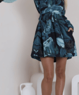 White Sandstorm Donatella Mini L/S Dress
