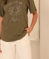 Ave Casa Del Sol Beaded Tee