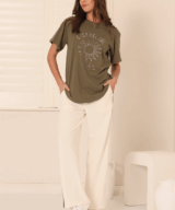 Ave Casa Del Sol Beaded Tee