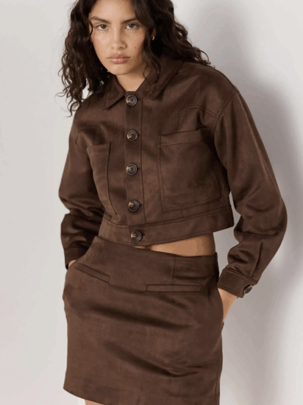 Minkpink Aston Suede Mini Skirt