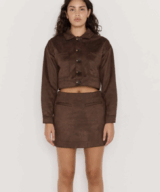 Minkpink Aston Suede Crop Jacket