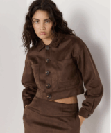 Minkpink Aston Suede Crop Jacket