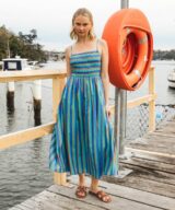Paper Heart Renata Stripe Midi Dress