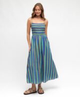 Paper Heart Renata Stripe Midi Dress