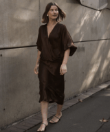 White Closet Amelie Drape Front Top