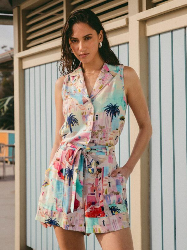 White Closet Sunny Santorini Playsuit