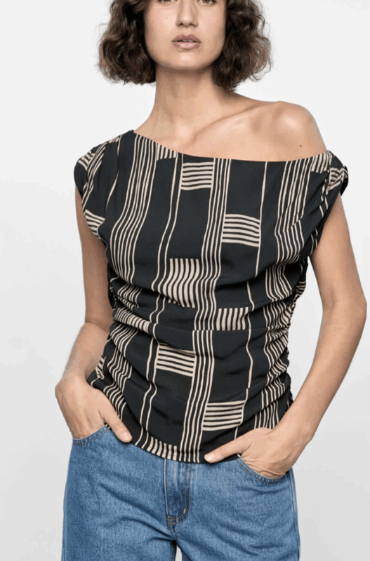 Staple the Label Marina Asymmetrical Top